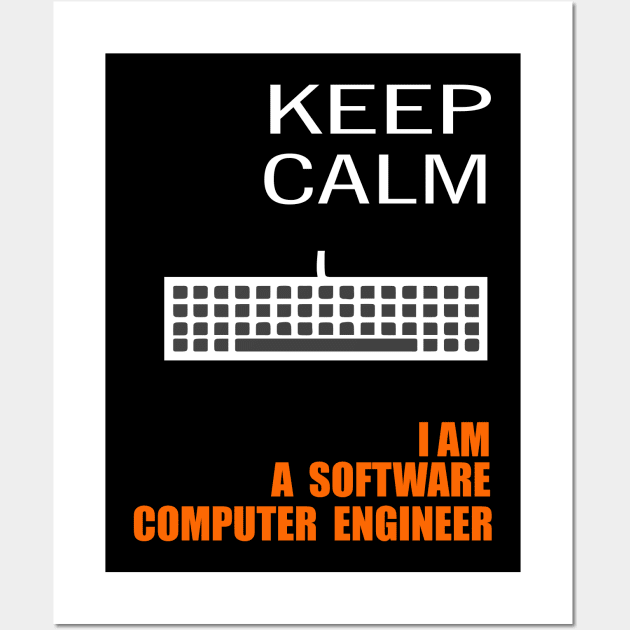 keep calm - software computer engineer Wall Art by PrisDesign99